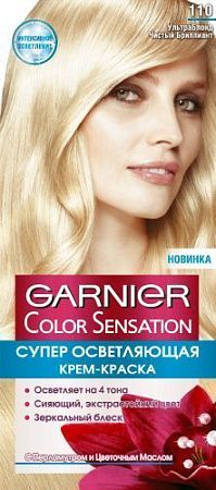 GARNIER Крем Краска COLOR SENSATION 110 Ультра блонд от магазина МылоПорошок