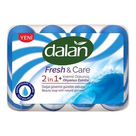 Dalan Fresh&Care 2в1 туалетное мыло 5шт/90гр Океанский бриз от магазина МылоПорошок