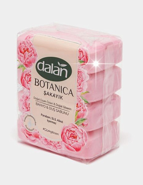 Dalan Botanica туалетное мыло 4шт*600гр Пион/12 от магазина МылоПорошок