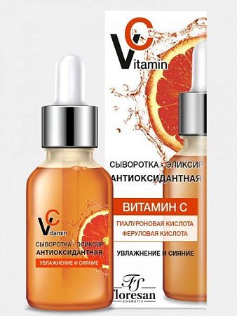 ✔️FLORESAN VITAMIN C Сыворотка-Эликсир 30мл Антиоксидантная Увлажнение и сияние  - купить за  в г. Махачкале