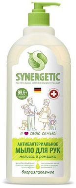 SYNERGETIC Мыло жидкое 1л Мелисса и ромашка  от магазина МылоПорошок