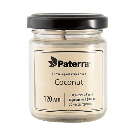 ✔️PATERRA Свеча арома Coconut 120мл - купить за  в г. Махачкале