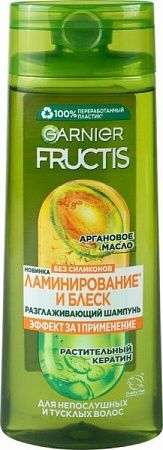 GARNIER ФРУКТИС шампнуь 250мл Ламинирование и блеск от магазина МылоПорошок