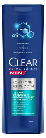 CLEAR Men Шампунь 380мл Контроль над жирностью от магазина МылоПорошок