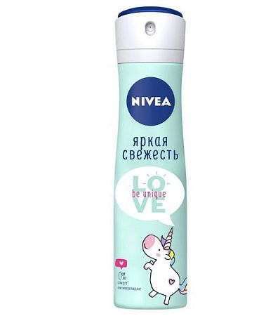 ✔️NIVEA Дез-спрей жен. 150мл LOVE Be Unique Яркая Свежесть - купить за  в г. Махачкале