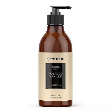SYNERGETIC Парфюмированное ж/мыло 380мл Tobacco vanille от магазина МылоПорошок