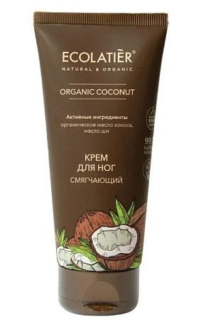 ✔️ECL GREEN Крем для ног Смягчающий Серия ORGANIC COCONUT, 100 мл - купить за  в г. Махачкале