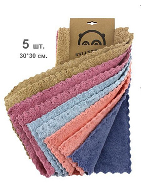 ✔️Корея Салфетка пушистая из микрофибры из 5шт - купить за  в г. Махачкале