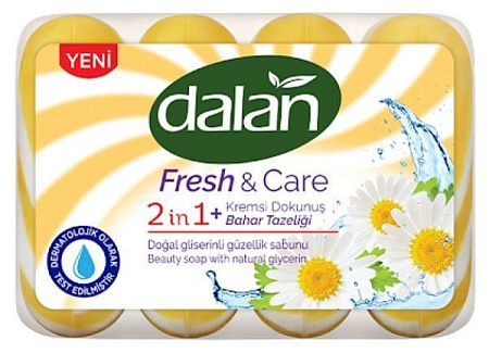 Dalan Fresh&Care 2в1 туалетное мыло 4шт/90гр Весенняя свежесть от магазина МылоПорошок