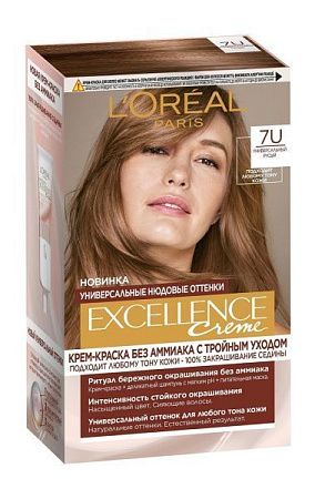 L'Oreal Paris Краски Excellence Крем 7U (Универсальный Русый) от магазина МылоПорошок