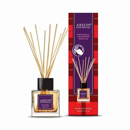 ✔️Areon Reed Диффузор 50мл Patchouli, lavender, vanilla  - купить за  в г. Махачкале