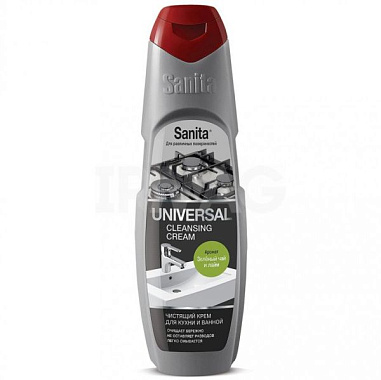 ✔️Sanita Средство чистящее универсальное Стеклокерамика крем 600гр /12 зелёный чай и лайм - купить за  в г. Махачкале