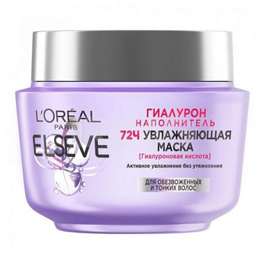 L'Oreal Paris Elseve Маска д/волос 300мл Увлажняющая гиалурон от магазина МылоПорошок