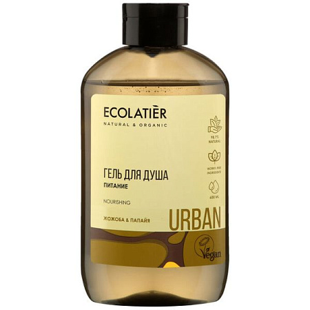 ✔️ECL Гель для душа Питание жожоба & папайя/Shower gel NOURISHING JOJOBA & PAPAYA, 600 мл  - купить за  в г. Махачкале