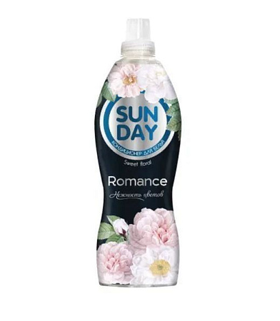 ✔️Sunday Кондиционер для белья 1л Romance Нежность цветов - купить за  в г. Махачкале