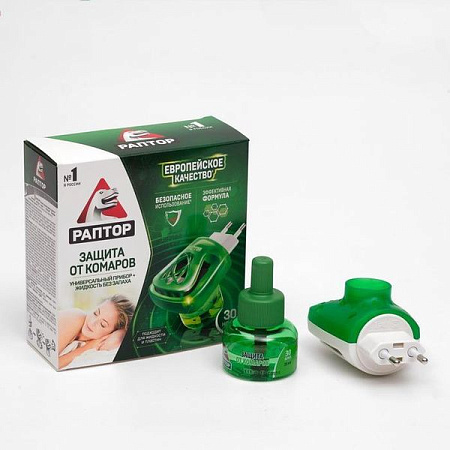 ✔️Раптор Nautrin Универсальный прибор + жидкость без запаха 35 ночей - купить за  в г. Махачкале