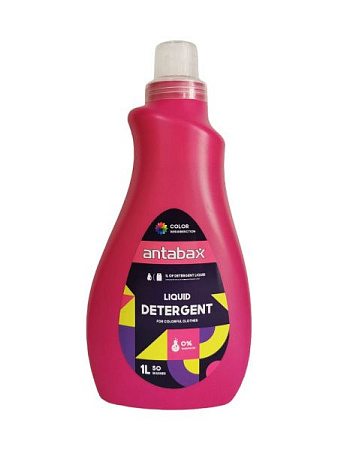 ✔️Antabax Жидкий стир.порошок 1л Color Detergent для цветного - купить за  в г. Махачкале