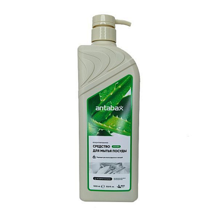 ✔️Antabax Средство для мытья посуды 1л Алоэ вера/12 - купить за  в г. Махачкале