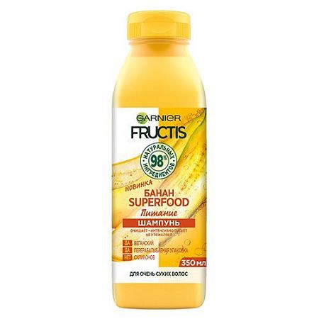 GARNIER Fructis Superfood Шампунь д/волос 350мл Банан от магазина МылоПорошок