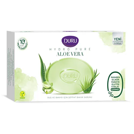 DURU Hydro Pure Aloe Vera 3х150г/18 от магазина МылоПорошок