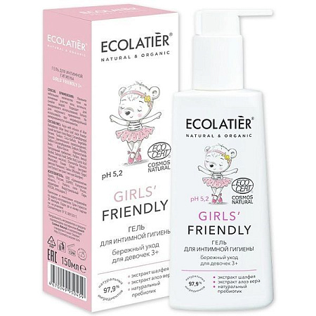 ✔️ECL baby Гель для интимной гигиены Girls' Friendly 3+ (Ecocert), 150 мл - купить за  в г. Махачкале