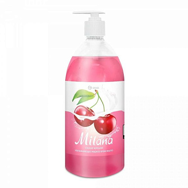 GRASS MILANA Увлажняющее жидкое мыло Спелая Черешня 1000мл от магазина МылоПорошок