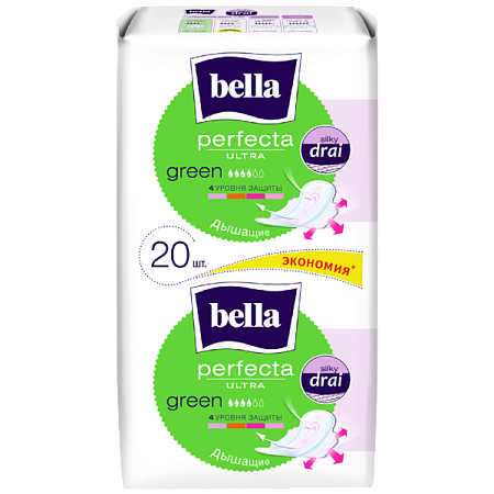 ✔️BELLA Прокладки 20шт Perfecta Ultra Green /30 - купить за  в г. Махачкале