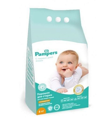 ✔️Pampers Порошок для стирки детского белья 6кг Заботливая мама/1 - купить за  в г. Махачкале