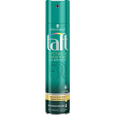 TAFT Лак для волос 225мл. Густые и пышные  от магазина МылоПорошок
