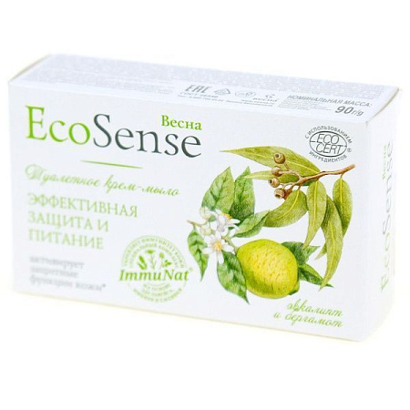 ВЕСНА Eco Sense Крем-мыло 90гр эвкалипт и бергамот от магазина МылоПорошок