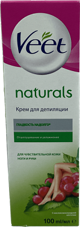 ✔️Крем для депил Veet 90мл Naturals Гладкость надолго  - купить за  в г. Махачкале