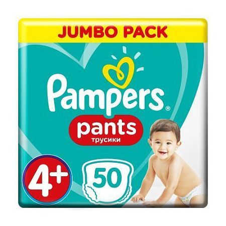 ✔️PAMPERS Подгузники-трусики №4 (9-15) Упак 50 - купить за  в г. Махачкале