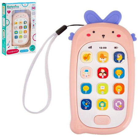 ✔️Телефон Зайка Elefantino Световые эффекты,более 50сказок - купить за  в г. Махачкале
