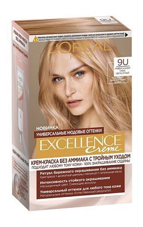 L'Oreal Paris Краски Excellence Крем 9U (Универсальный очень светло-русый) от магазина МылоПорошок