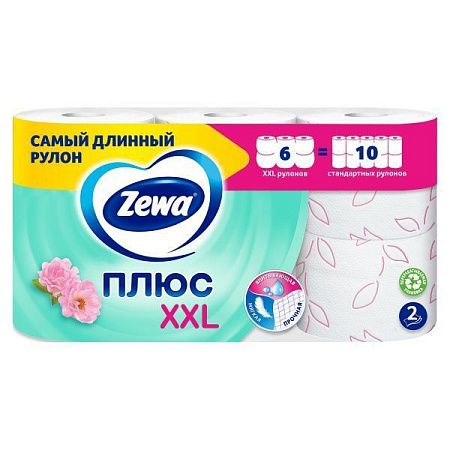 ✔️ZEWA ТБ Плюс XXL 2 сл.6рул. - купить за  в г. Махачкале
