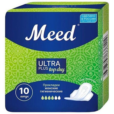 ✔️Meed Прокладки 4к 10шт ULTRA Plus top dry  - купить за  в г. Махачкале