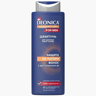 Deonica for men Шампунь для волос 380мл Защита от потери волос от магазина МылоПорошок