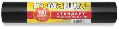 ✔️Ромашка Мешки д/мусора Стандарт 180*10шт (черные) - купить за  в г. Махачкале
