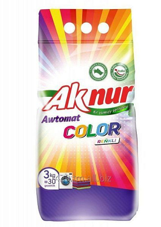 ✔️Ak Nur Стиральный порошок 3кг Color - купить за  в г. Махачкале