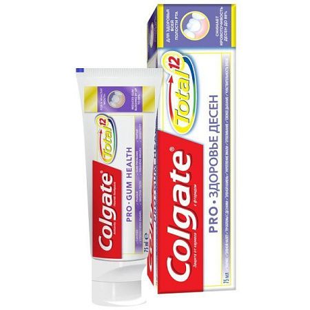 ✔️Зубная паста Colgate 75мл Total12 Pro-Здор.десен/48 (FCN89375) - купить за  в г. Махачкале