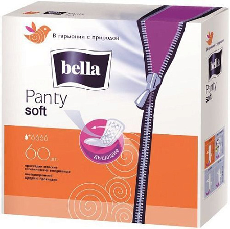 ✔️BELLA Прокладки 60шт Ежедневные Panty Soft Classic /12 - купить за  в г. Махачкале