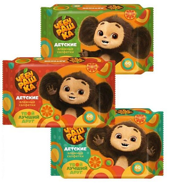 ✔️"Чебурашка" Салфетки влажные 8шт детские - купить за  в г. Махачкале