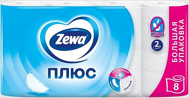 ✔️ZEWA Т/бумага 2сл. 8рул. БЕЛАЯ  /12 - купить за  в г. Махачкале