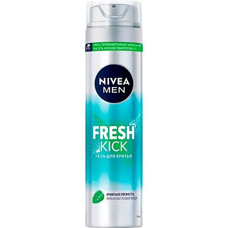 ✔️NIVEA Гель д/бритья 200мл Fresh Kick Приятная свежесть - купить за  в г. Махачкале