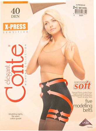 ✔️Conte X-press Колготки 40den 2S natural - купить за  в г. Махачкале