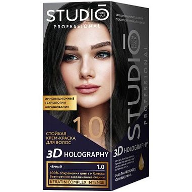 Studio Professional Крем-краска д/волос 1.0 Черный от магазина МылоПорошок