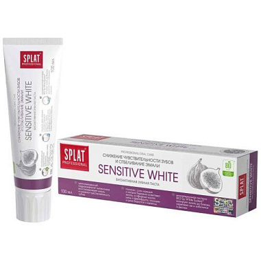 ✔️Зубная паста SPLAT Professional 100мл Sensitive white/25 - купить за  в г. Махачкале