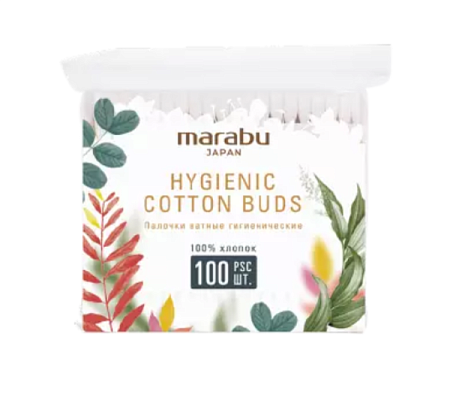 ✔️MARABU Ватные палочки 100шт Пакет - купить за  в г. Махачкале