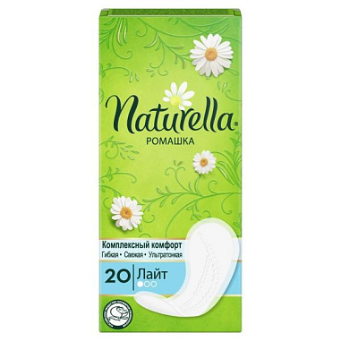 ✔️NATURELLA Прокладки 20шт Ежедневные Лайт ромашка/18  - купить за  в г. Махачкале