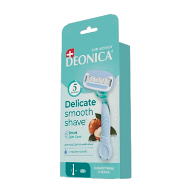 ✔️DEONICA FOR WOMEN бритва с одной сменной кассетой 5лезвий  - купить за  в г. Махачкале